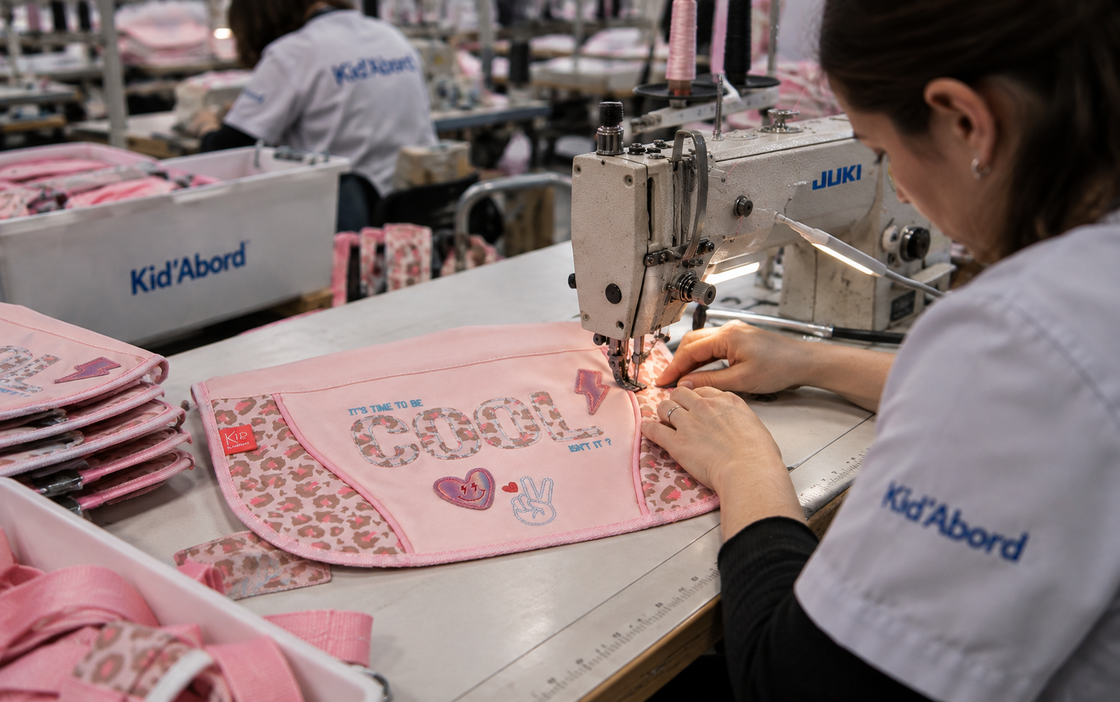 Fabrication et couture d’un produit Kid'Abord